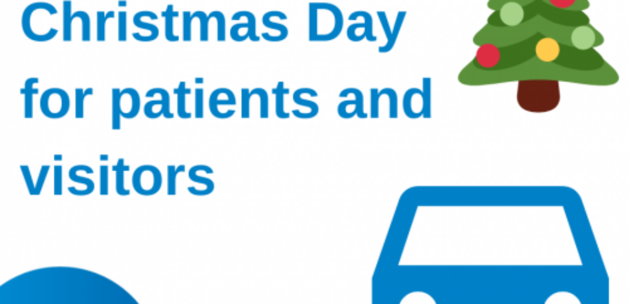 A picture of a car and a tree for free parking on Christmas Day